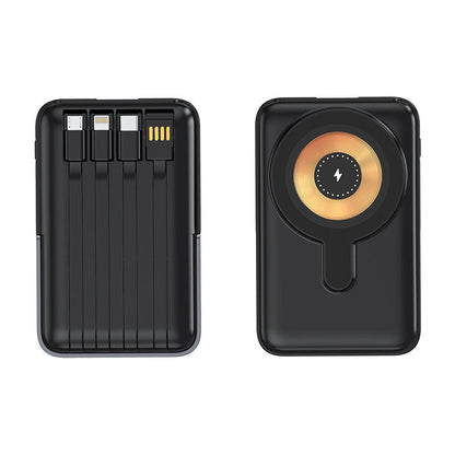 Magnetische draadloze powerbank 10000mAh snellader met telefoonhouder