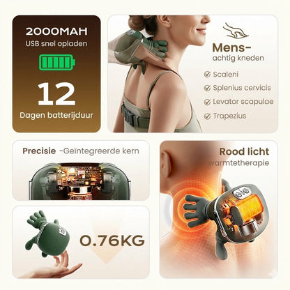 De beste draagbare nekmassager – 3 keer meer ontspanning!
