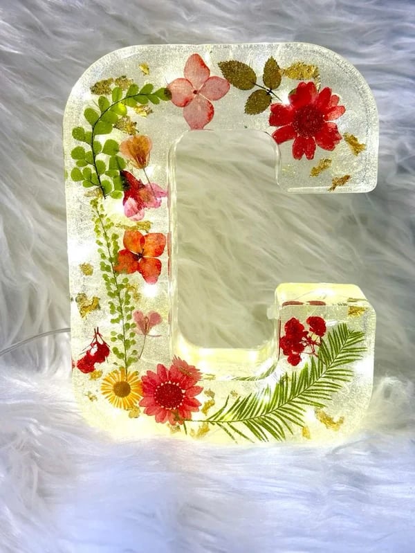 Handgemaakte Bloemenharsletters LED