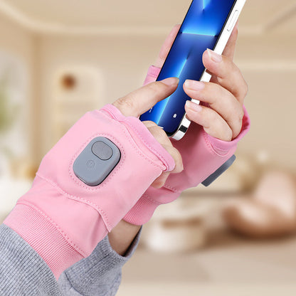 Slimme thermostatische verwarmde vingerloze handschoenen