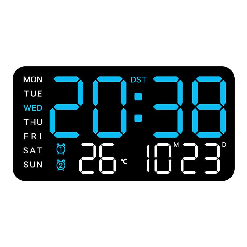 Multifunctionele decoratieve LED digitale wandklok
