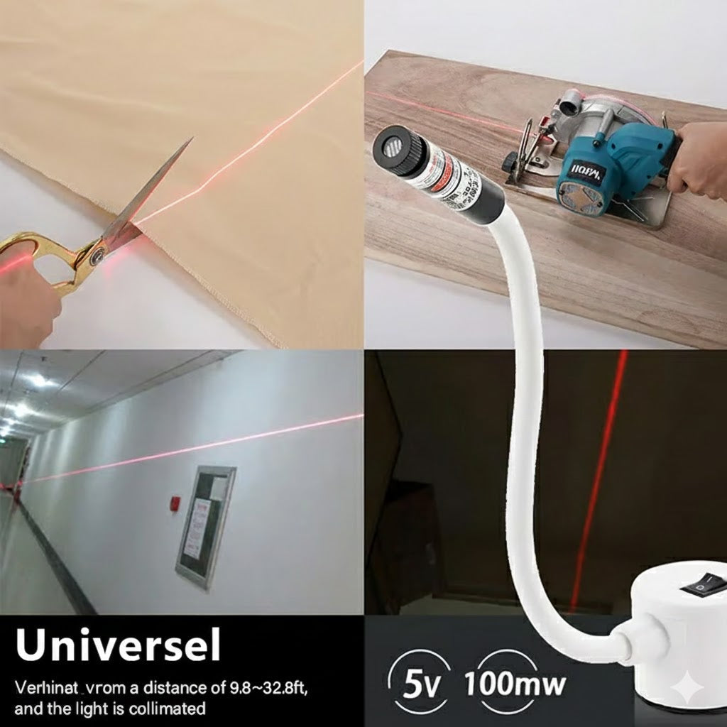 Lampe de positionnement magnétique pour machine à coudre