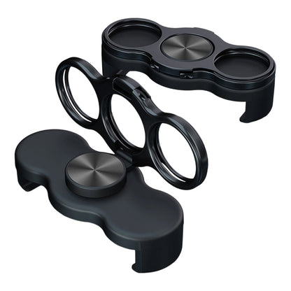 Dubbele ring met drie vingers en clip aan de achterkant