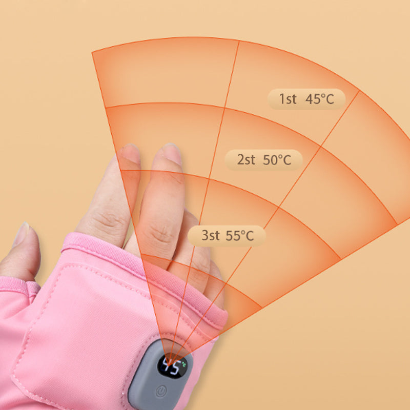 Slimme thermostatische verwarmde vingerloze handschoenen