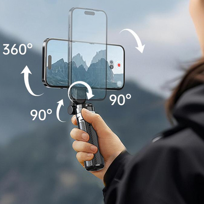 4-in-1 Magnetische Selfiestick met 360° Rotatie