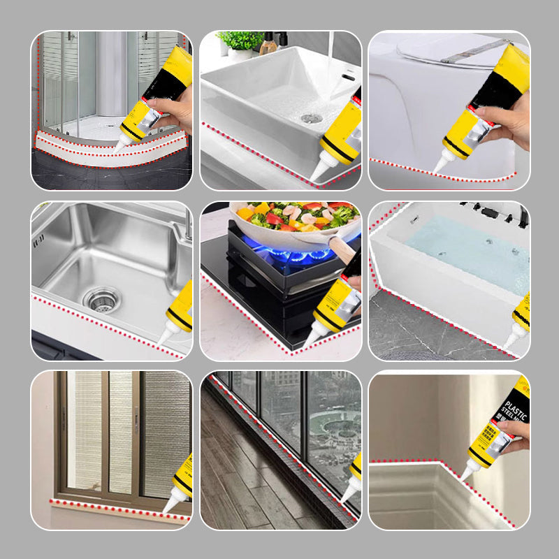 Multifunctionele Waterdichte Witte Kit met Schraper（Met schraper）