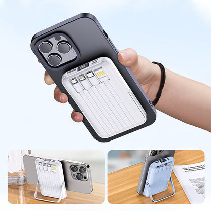 Magnetische draadloze powerbank 10000mAh snellader met telefoonhouder
