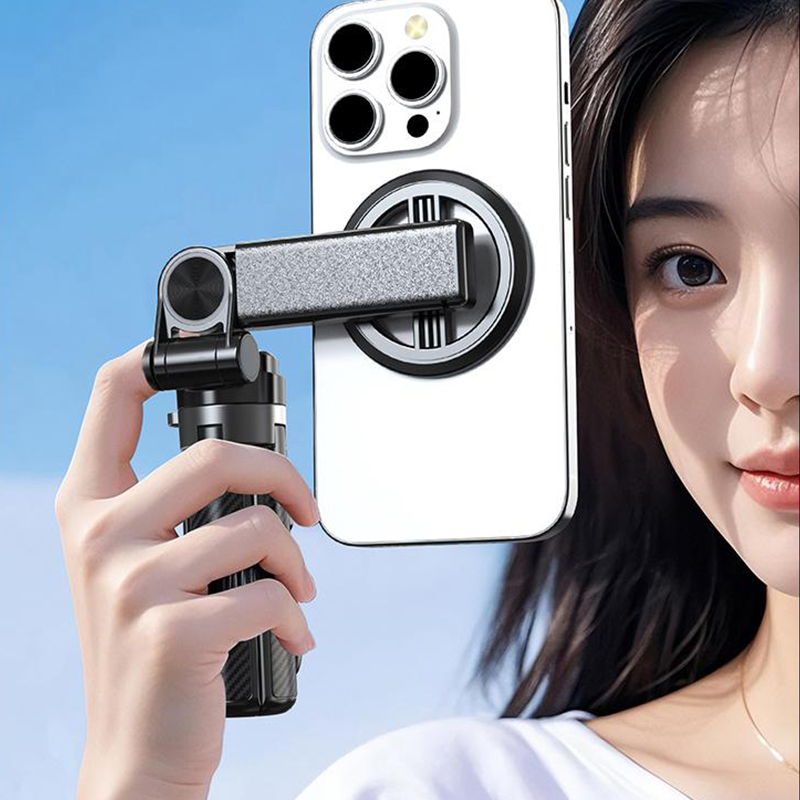 4-in-1 Magnetische Selfiestick met 360° Rotatie