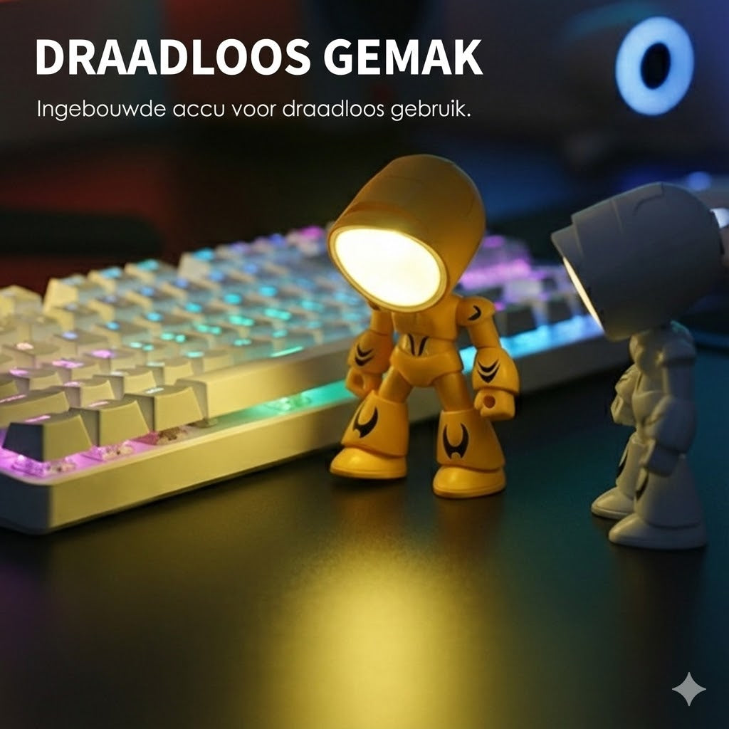 Mini creatieve robot tafellamp