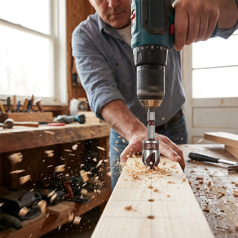 Verzinkboren voor houtbewerking