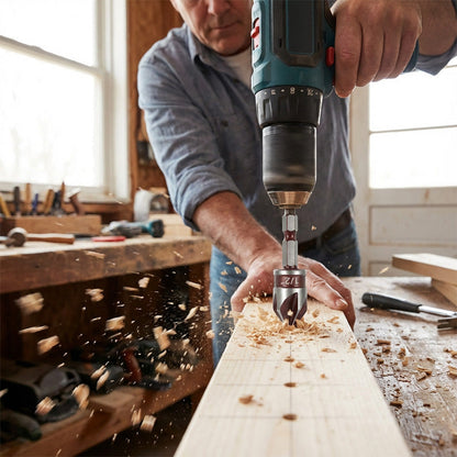 Verzinkboren voor houtbewerking