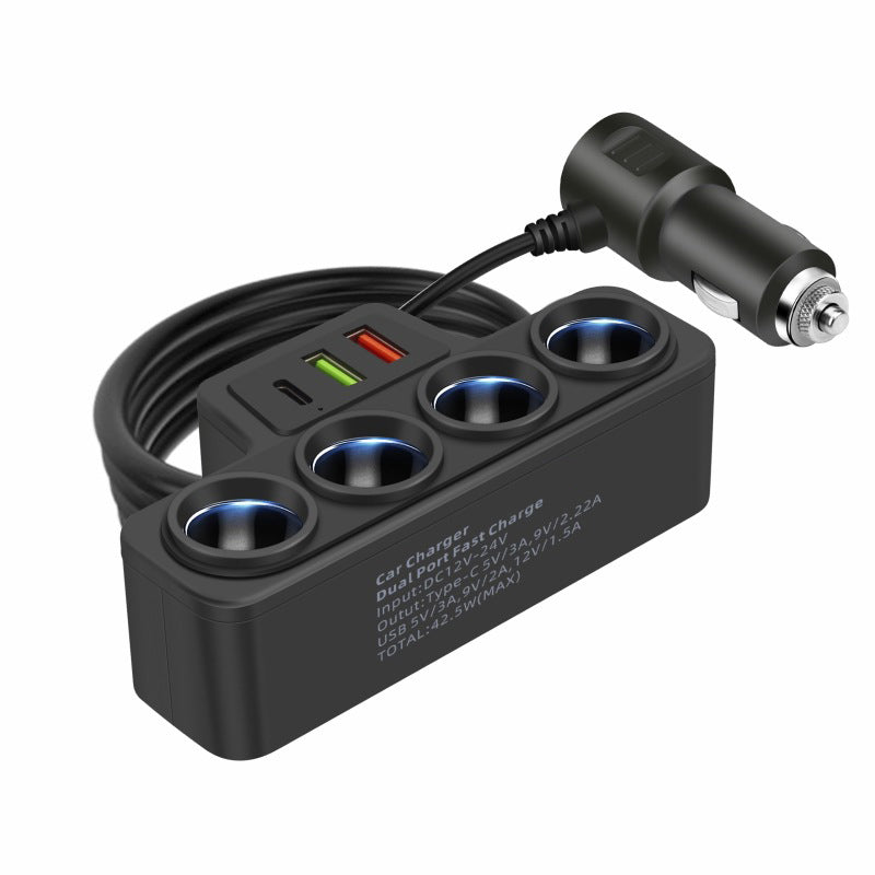 7-in-1 sigarettenaanstekeradapter