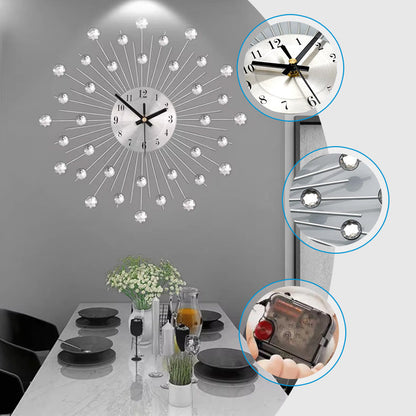 Stijlvolle Strass-Wandklok