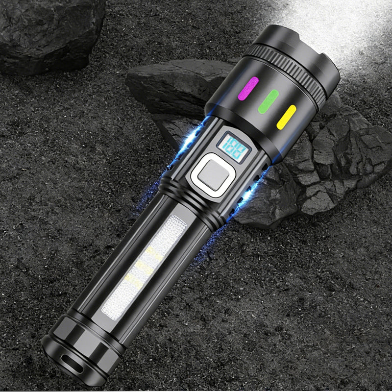 Afstand-Zoom Digitale Display LED Zaklamp