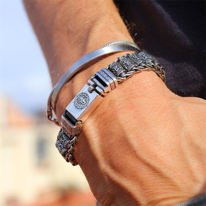 Tibetaans gebedswiel armband – 925 sterling zilver