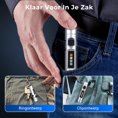 Multifunctionele Mini Zaklamp van Aluminiumlegering
