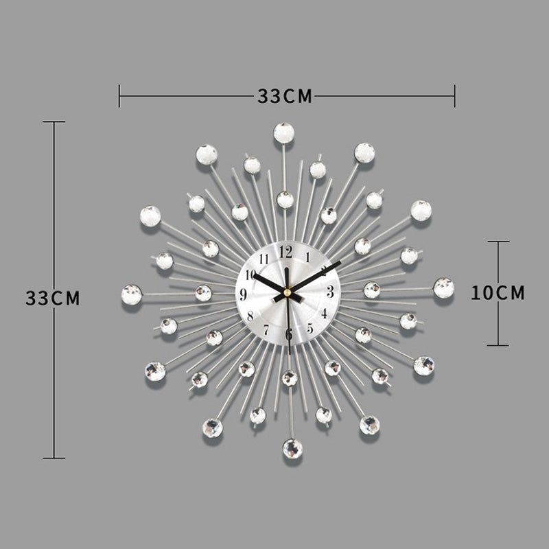 Stijlvolle Strass-Wandklok