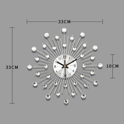 Stijlvolle Strass-Wandklok