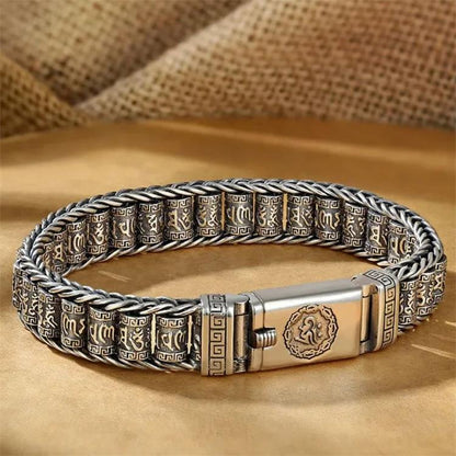 Tibetaans gebedswiel armband – 925 sterling zilver