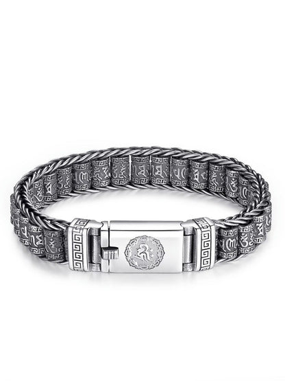 Tibetaans gebedswiel armband – 925 sterling zilver