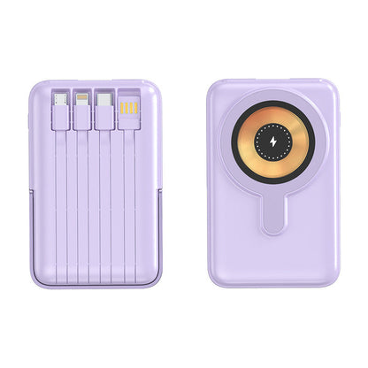 Magnetische draadloze powerbank 10000mAh snellader met telefoonhouder