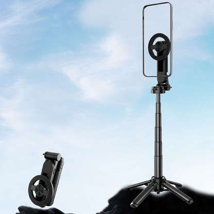 4-in-1 Magnetische Selfiestick met 360° Rotatie