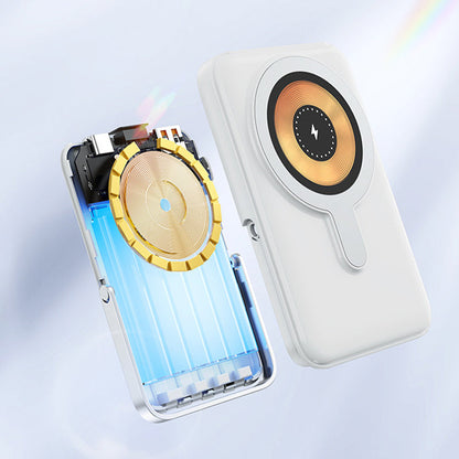 Magnetische draadloze powerbank 10000mAh snellader met telefoonhouder