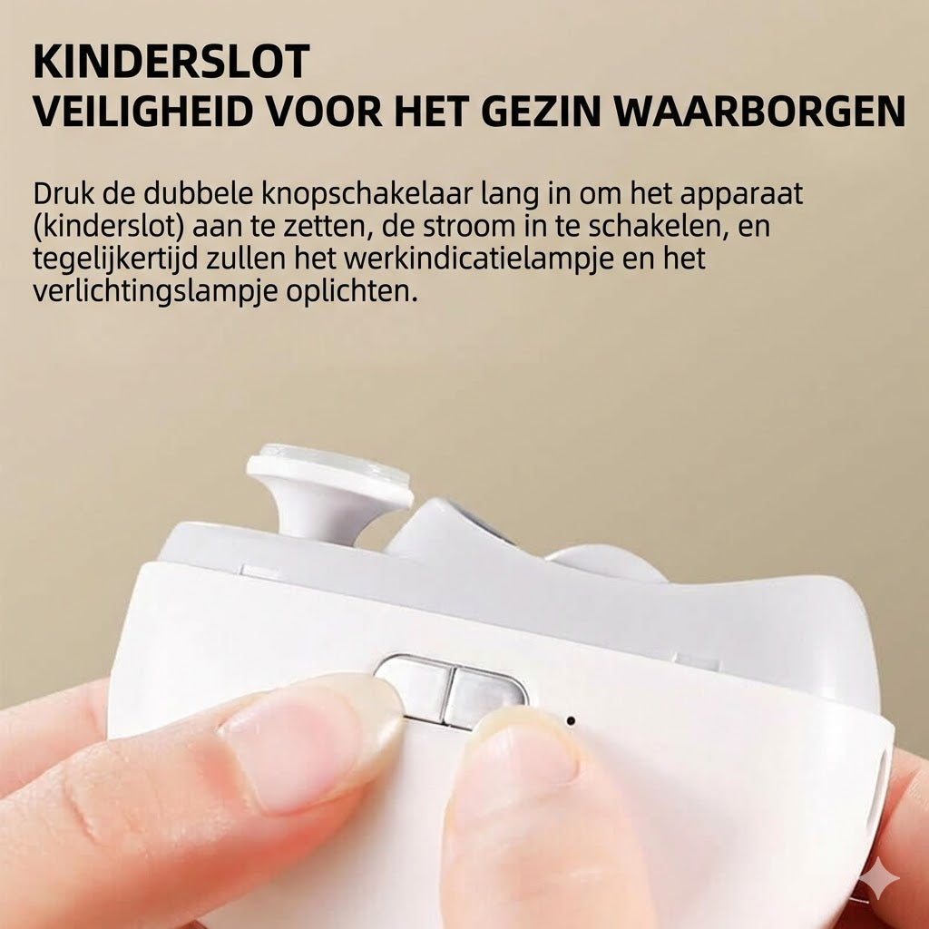 3-in-1 elektrische polijst- en automatische nagelknipper