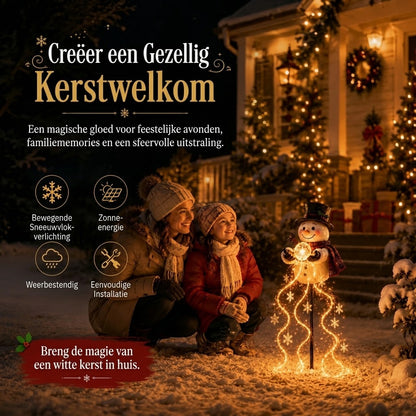 Snowman Magic Fountain LED tuinlamp