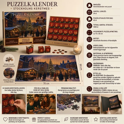 Kerst puzzel adventskalender 24 dagen