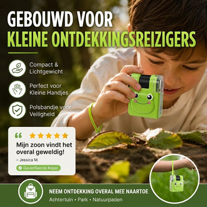 Draagbare educatieve microscoop met telefoonhouder voor kinderen