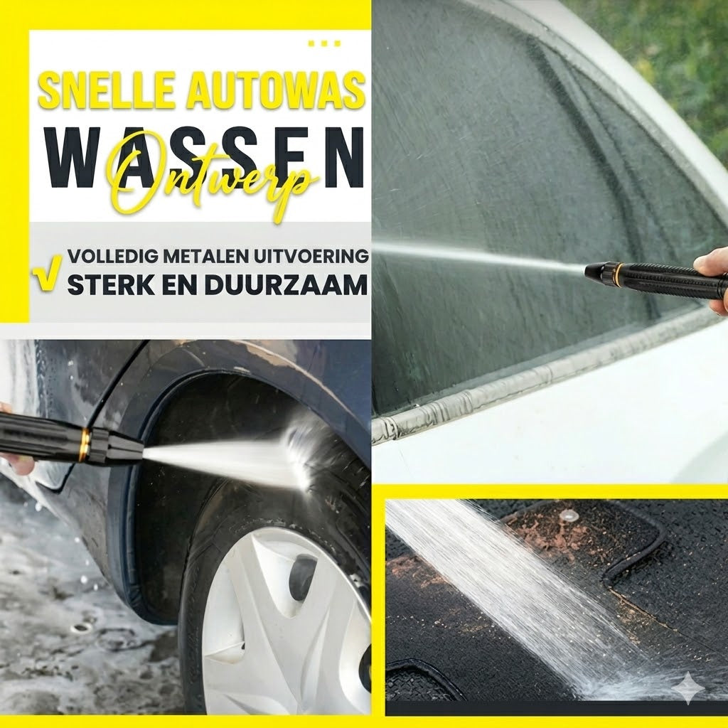 Hogedrukreiniger voor auto’s en de tuin