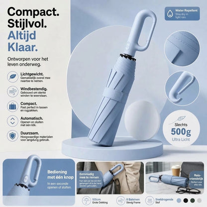 Automatische stormparaplu met UV bescherming