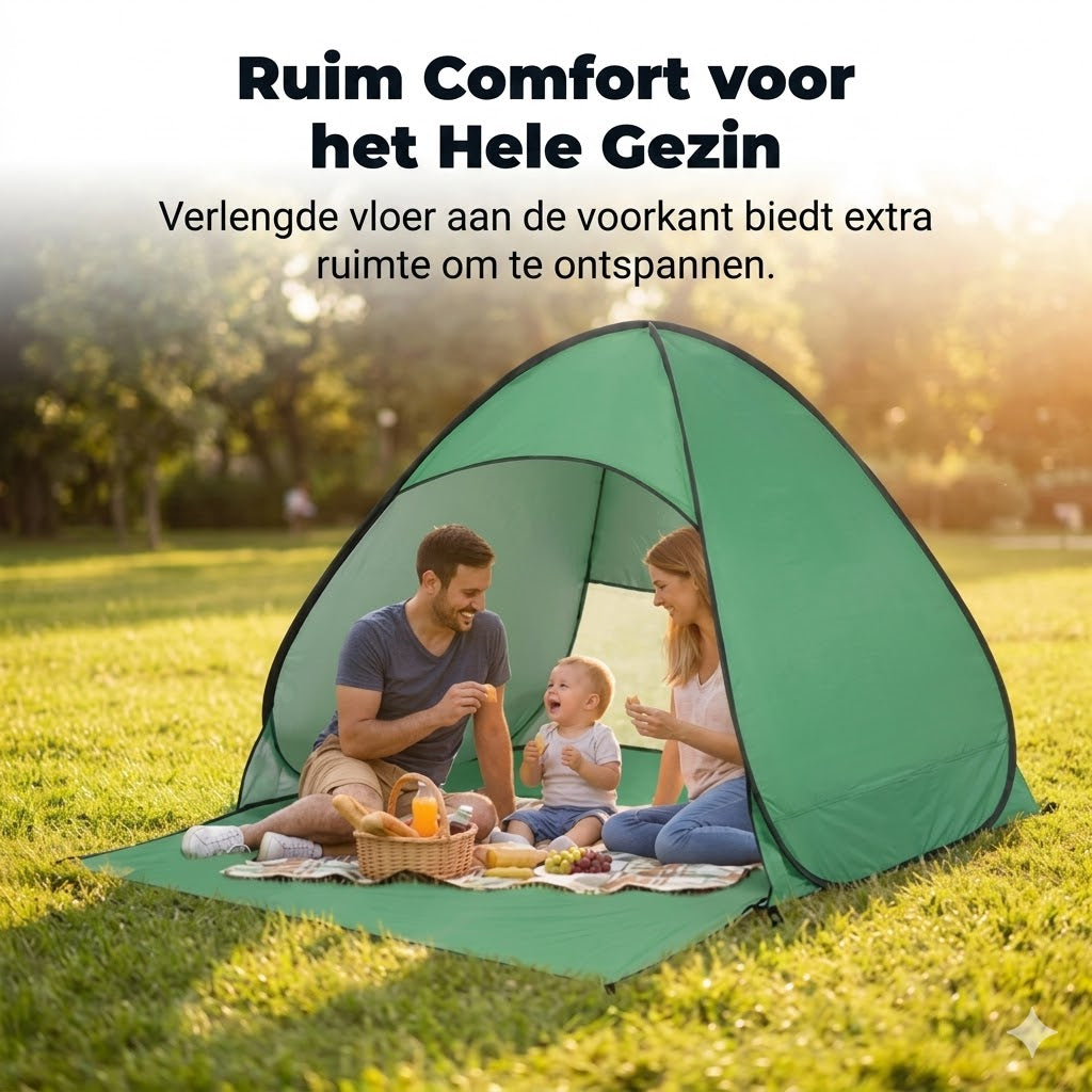 Automatische pop-up strandtent