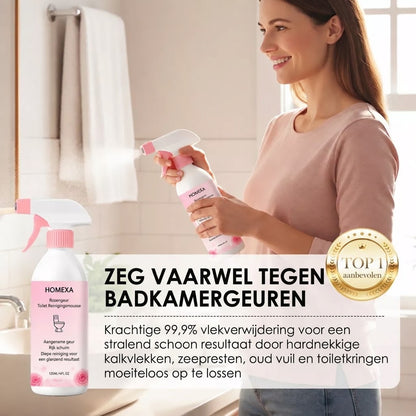 Badkamerreinigerspray tegen kalkaanslag en zeepresten
