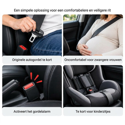 Draaibare autogordelverlenger