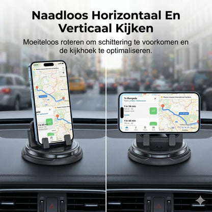 360° draaibare telefoonhouder voor op het dashboard