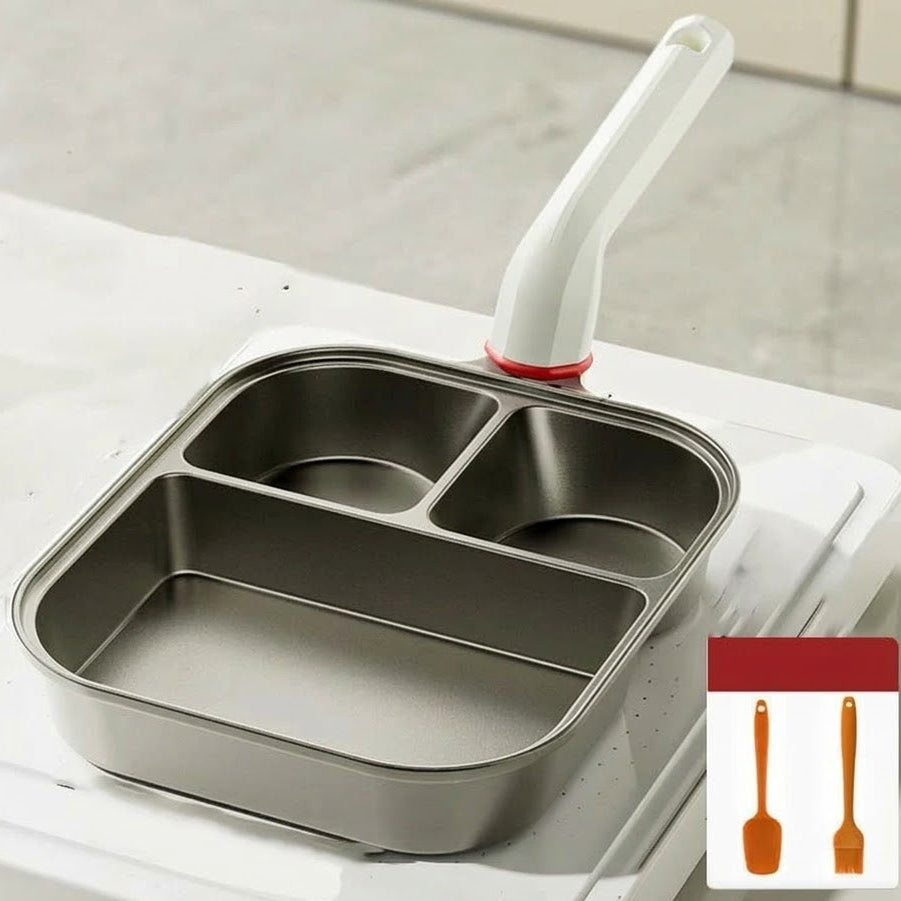3-in-1 kopvormige pan met groot formaat