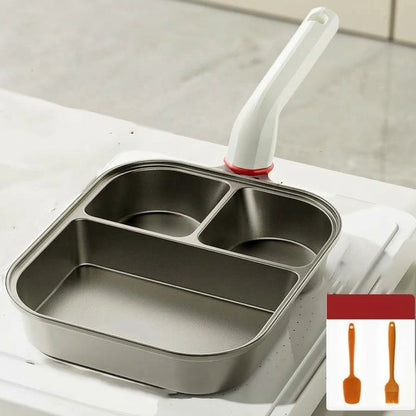 3-in-1 kopvormige pan met groot formaat