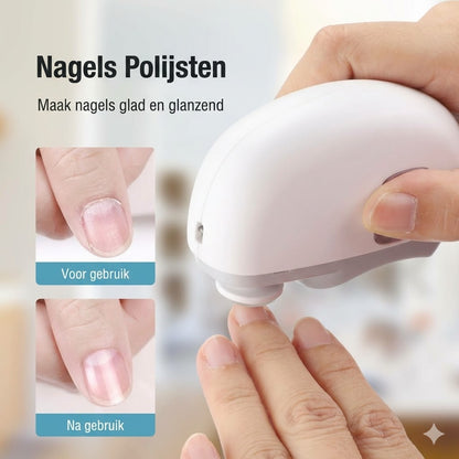 3-in-1 elektrische polijst- en automatische nagelknipper