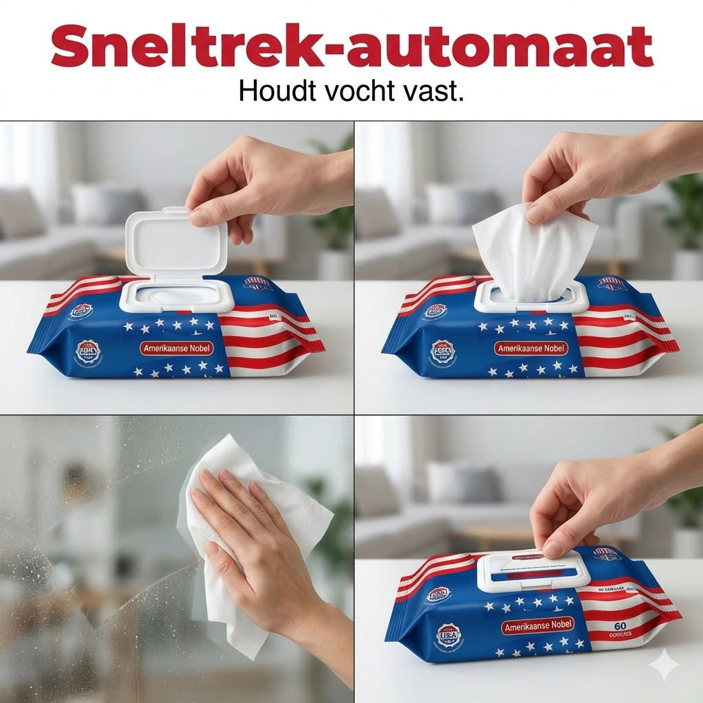 US Nano Silver Ion Ultra-Clean-doekjes（80 Vellen/pak）