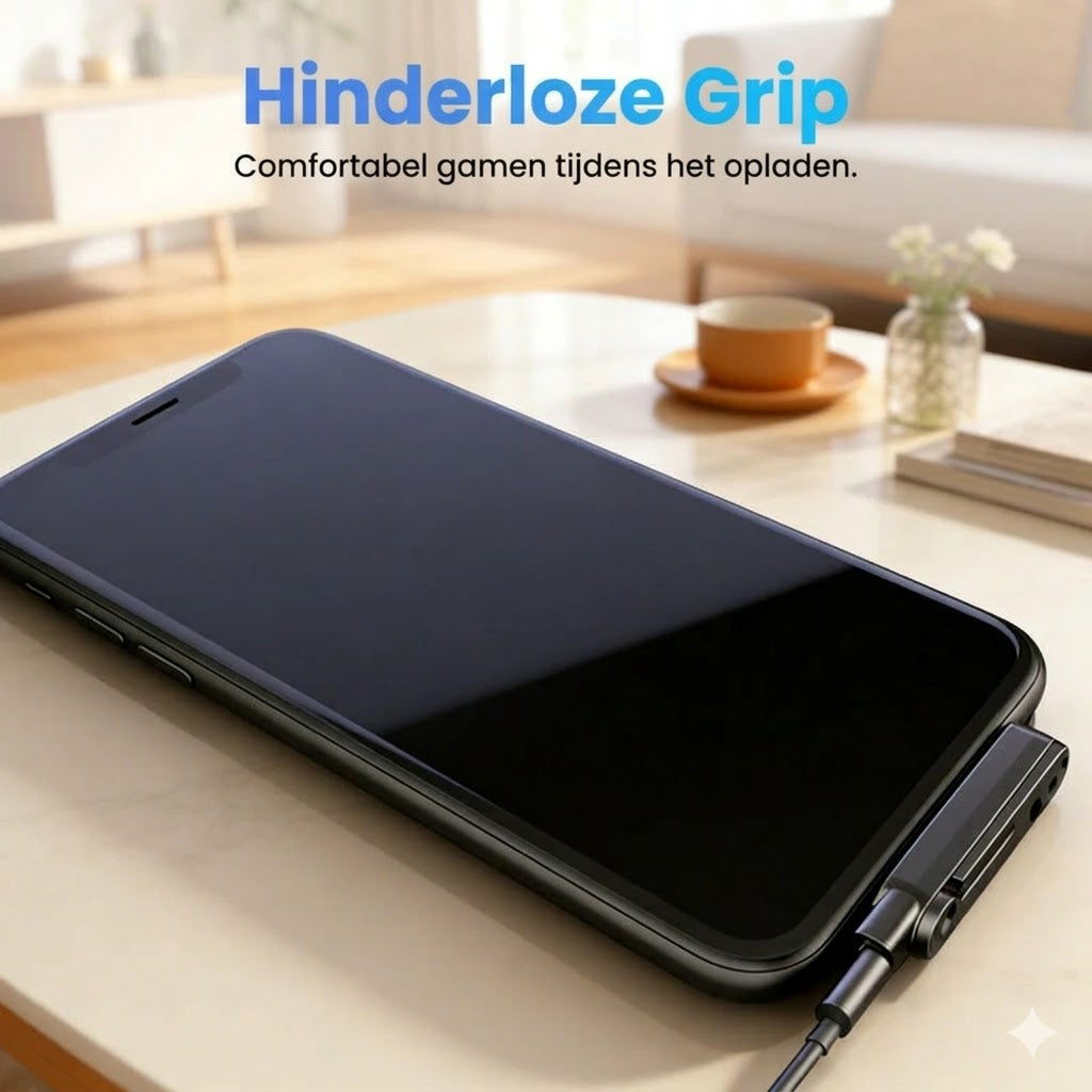 Snelle oplaadadapter met 360° opvouwbare telefoonstandaard