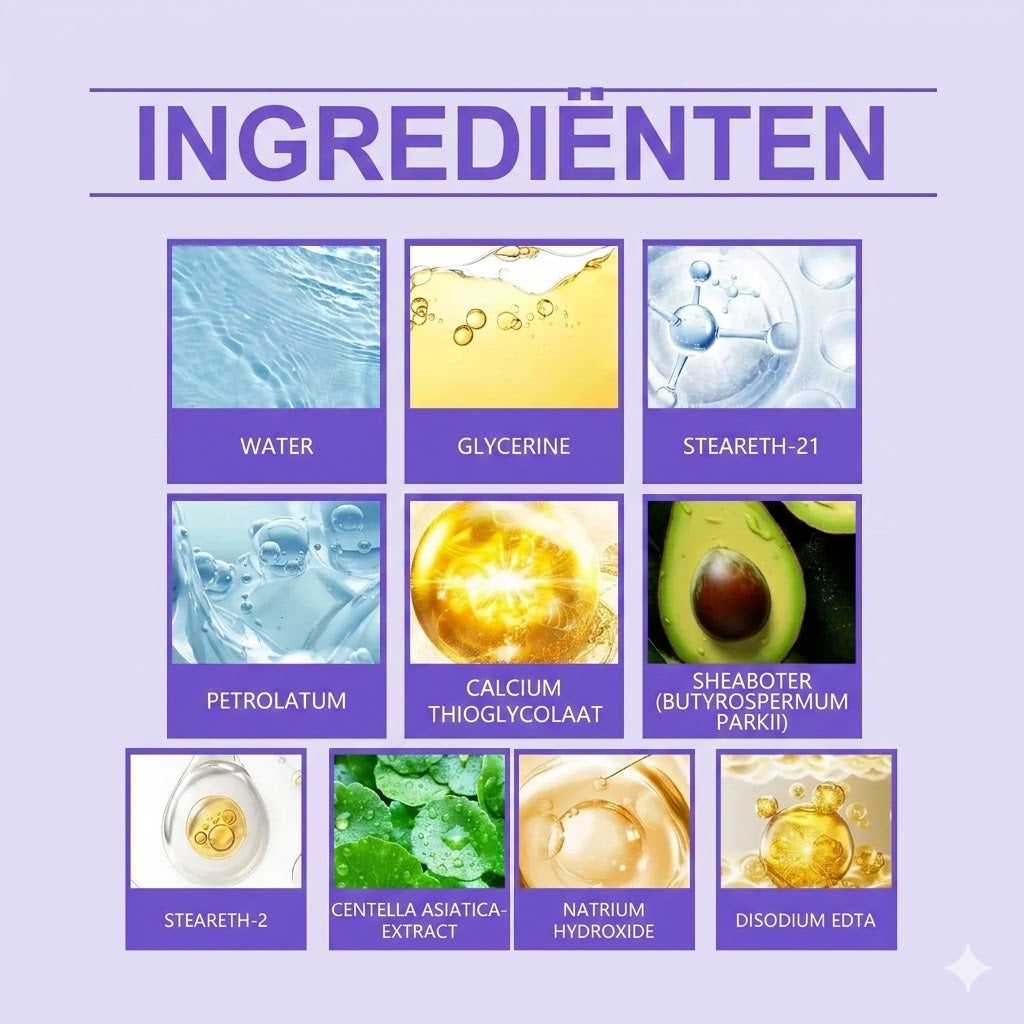 Zachte en pijnloze crème voor het verwijderen van gezichtshaar