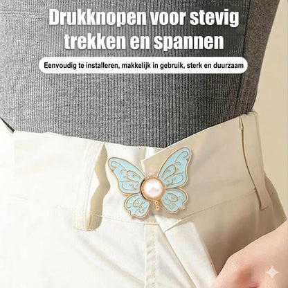 Nooit meer afzakkende broeken! Verwijderbare vlindergesp