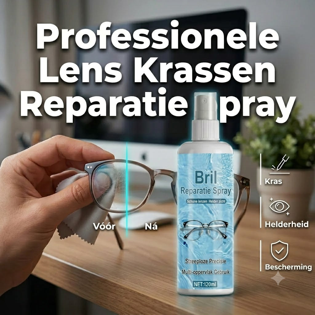 Professionele krasreparatiespray voor lenzen herstelt de oorspronkelijke helderheid