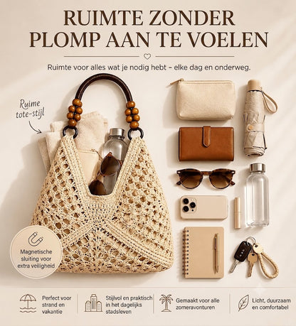 Boho Classic geweven shopper