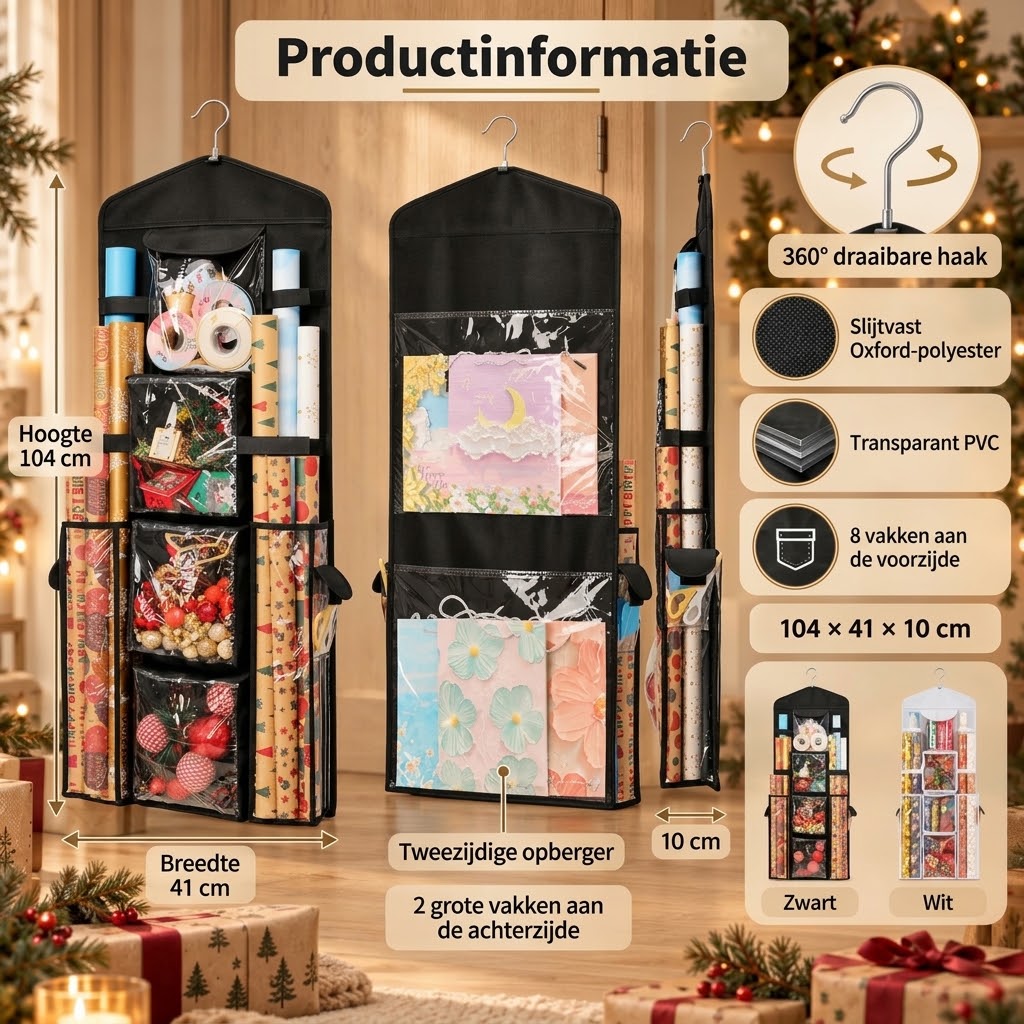 Wrap Ready hangende organizer voor cadeauverpakking