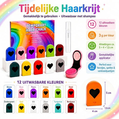 ColorPop uitwasbaar haarkrijt set van 12 kleuren