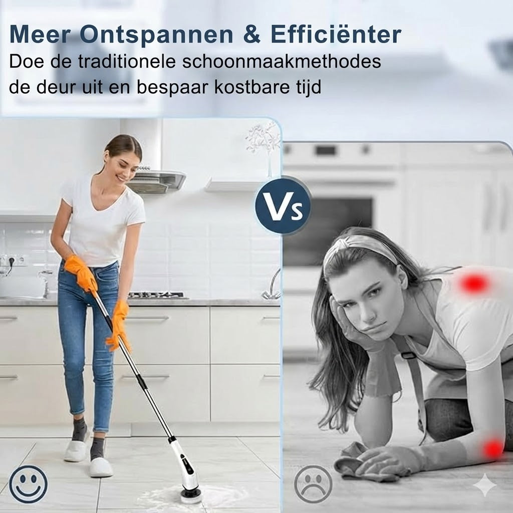 9-in-1 elektrische schoonmaakborstel