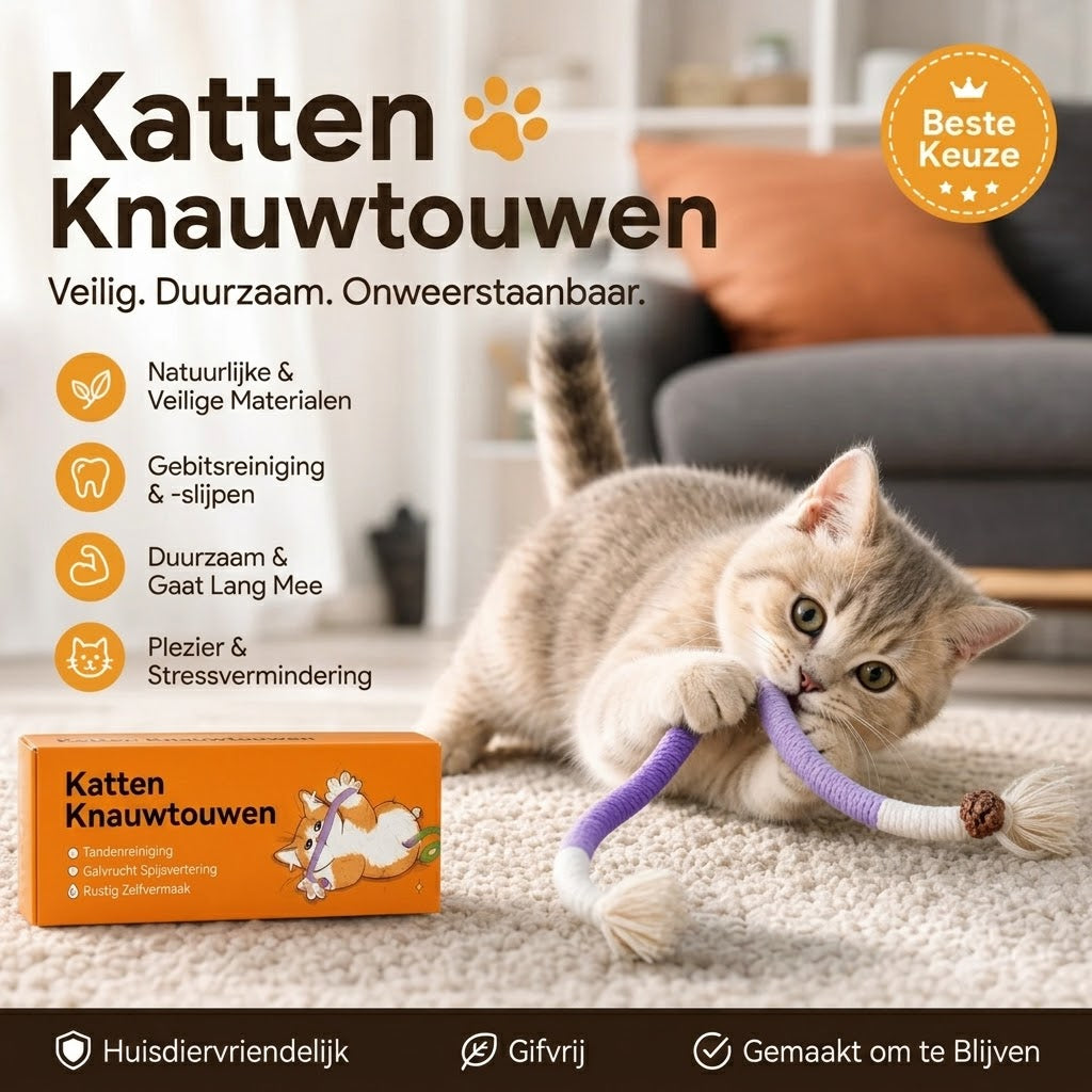 Kauwtouwspeelgoed voor Katten